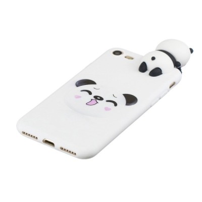 Apple iPhone 7 (iPhone 8, SE 2020) „Squezy“ Panda твердый силиконовый чехол TPU белого цвета | Vacins.lv