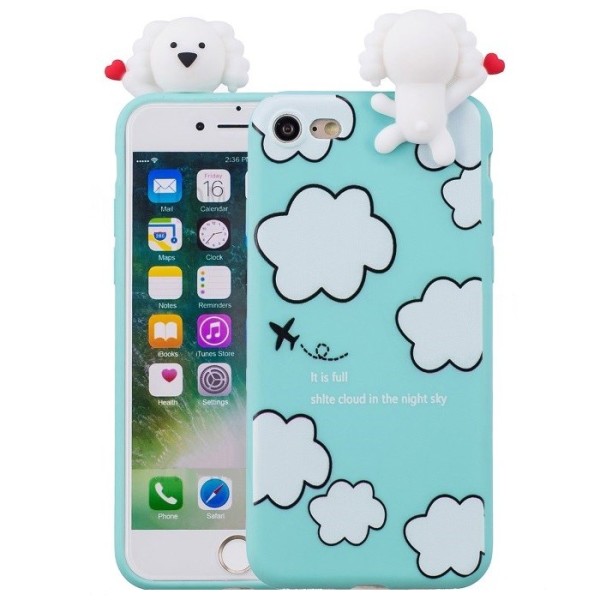Твердый силиконовый чехол „Squezy“ Dog kieto (TPU) - мятный (iPhone 7 / 8 / SE 2020 / SE 2022)
