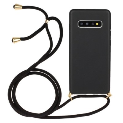 Samsung Galaxy S10 (G973) Strap твердый силиконовый чехол из TPU чёрного цвета | Vacins.lv