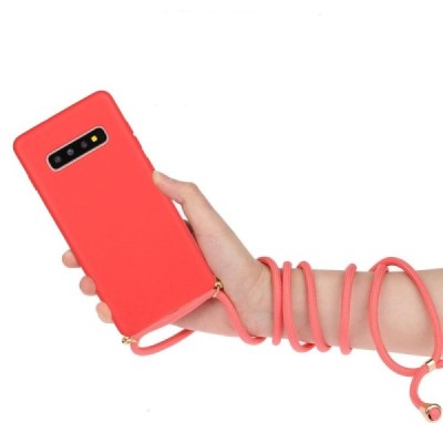 Samsung Galaxy S10 (G973) Strap твердый силиконовый чехол из TPU розового цвета | Vacins.lv
