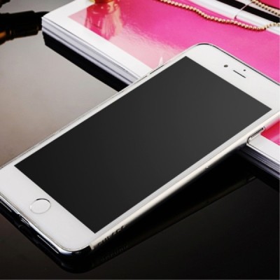 Apple iPhone 7 (iPhone 8, SE 2020) „Sulada“ твердый (ТPU) силиконовый, прозрачный, тонкий чехол с серебристой рамкой | Vacins.lv