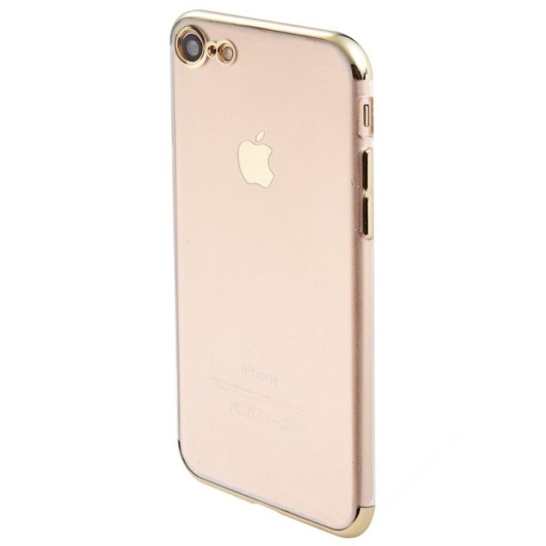 „Sulada“ твердый силиконовый (TPU) чехол - прозрачный / золотой (iPhone 7 / 8 / SE 2020 / SE 2022)