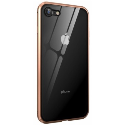 Apple iPhone 7 (iPhone 8, SE 2020) Frame прозрачный магнитный двойной пластиковый чехол | Vacins.lv