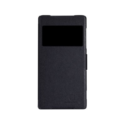 Sony Xperia Z2 „Nillkin“ Fresh atvēramais melns futrālis / Vacins.lv