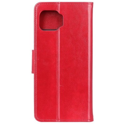 Motorola Moto G 5G Plus открываемый красный кожаный чехол - книжка | Vacins.lv