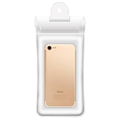 „Essager“ водонепроницаемый прозрачный, белый чехол (XL+) | Vacins.lv
