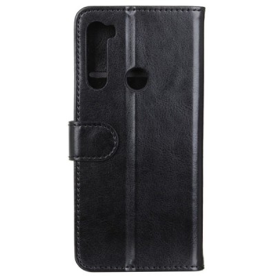 Samsung Galaxy M11 (M115F) открываемый чёрный кожаный чехол - книжка | Vacins.lv