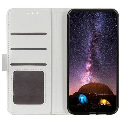 Samsung Galaxy M11 (M115F) открываемый белый кожаный чехол - книжка | Vacins.lv