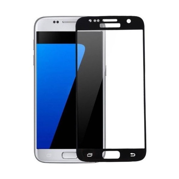 „Hat-Prince“ Tempered Glass ekrāna aizsargstikls 0.26 mm - melns (Galaxy S7)
