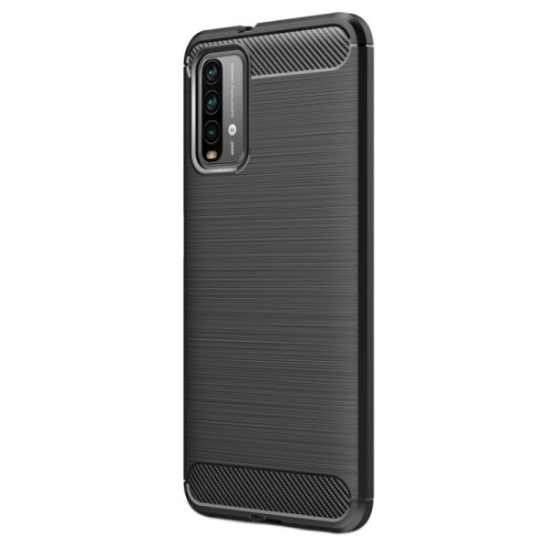 „Carbon“ „Carbon“ твердый силиконовый чехол (TPU) - черный (Redmi 9T 5G)