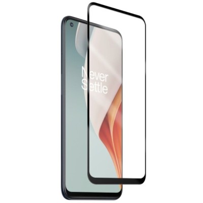 OnePlus Nord N10 5G „Mocolo“ 9H 2.5D Tempered Glass усиленная защита, черное защитное стекло с полным покрытием толщиной 0,26 мм