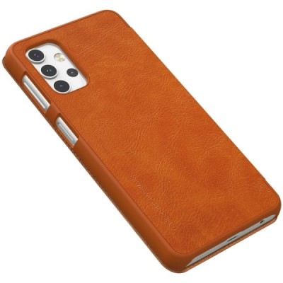 Greznais „Nillkin“ Qin sērijas ādas atvērams brūns Samsung Galaxy A32 5G | Vacins.lv