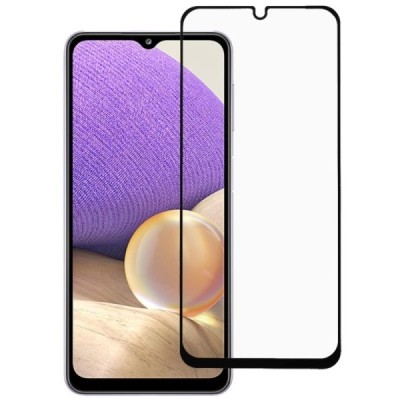 Samsung Galaxy A32 4G (A325F) „Rurihai“ Tempered Glass melns ekrāna aizsargstikls | Vacins.lv