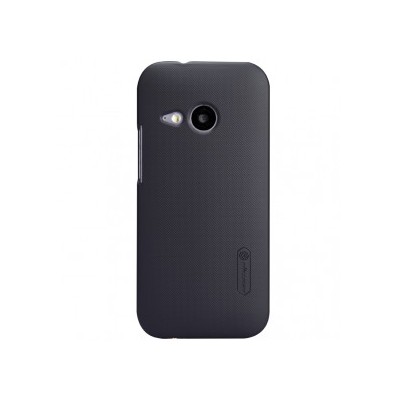 HTC One Mini 2 (HTC One M8 mini) Nillkin Frosted Shield melns plastmasas futrālis + ekrāna aizsargplēve / Vacins.lv