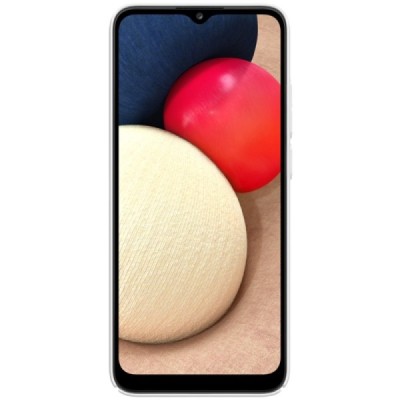Samsung Galaxy M02s „Nillkin“ Frosted Shield белый пластиковый чехол | Vacins.lv
