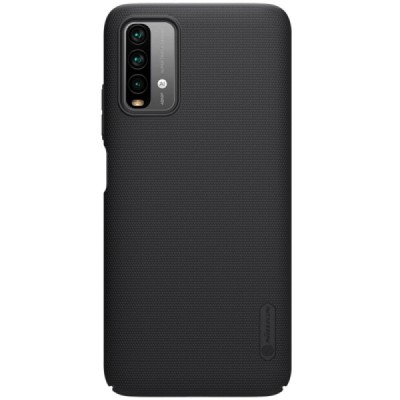 Xiaomi Redmi 9T 5G „Nillkin“ Frosted Shield чёрный пластиковый чехол | Vacins.lv