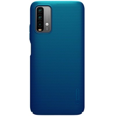 Xiaomi Redmi 9T 5G „Nillkin“ Frosted Shield синий пластиковый чехол | Vacins.lv