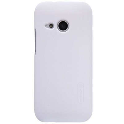 HTC One Mini 2 (HTC One M8 mini) Nillkin Frosted Shield balts plastmasas futrālis + ekrāna aizsargplēve / Vacins.lv