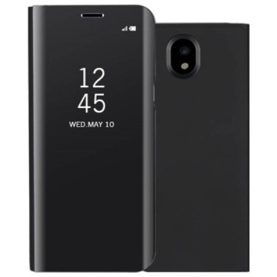 Samsung Galaxy J3 2017 (J330) открываемый чёрный пластиковый чехол-книжка | Vacins.lv