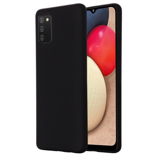Твердый силиконовый чехол (TPU) „Shell“ - чёрный (Galaxy M02s)