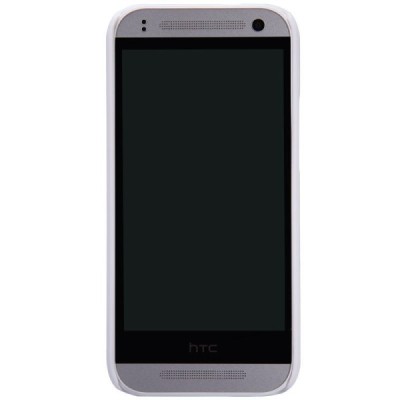 HTC One Mini 2 (HTC One M8 mini) Nillkin Frosted Shield balts plastmasas futrālis + ekrāna aizsargplēve / Vacins.lv