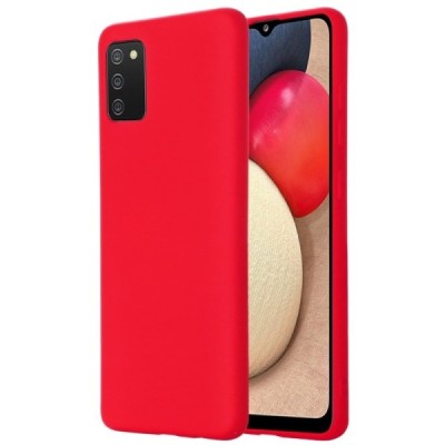 Samsung Galaxy M02s „Shell“ cieta silikona (TPU) sarkans apvalks | vacins.lv