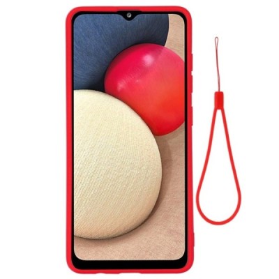 Samsung Galaxy M02s Shell (TPU) твердый силиконовый чехол - красный | Vacins.lv