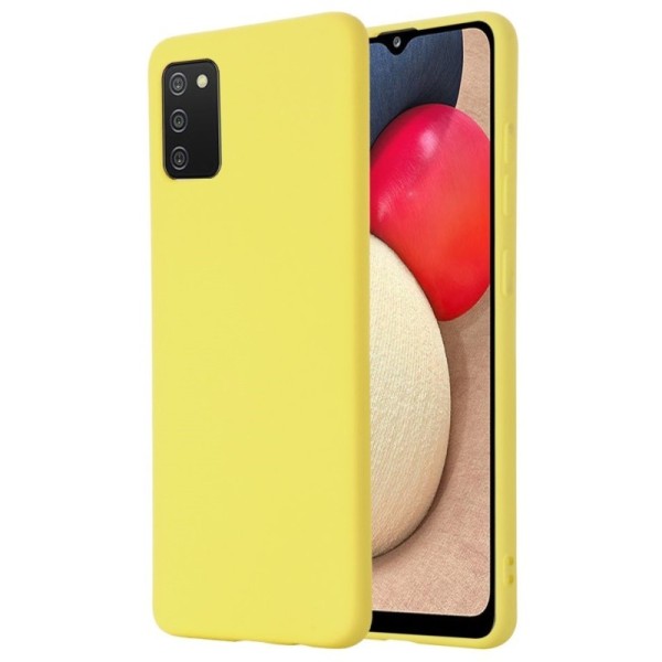 Твердый силиконовый чехол (TPU) „Shell“ - жёлтый (Galaxy M02s)