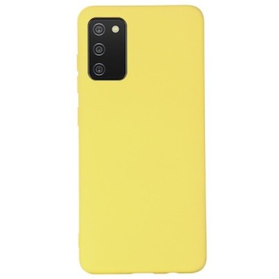 Samsung Galaxy M02s Shell (TPU) твердый силиконовый чехол - жёлтый | Vacins.lv