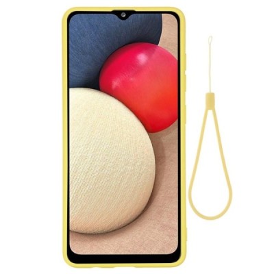 Samsung Galaxy M02s Shell (TPU) твердый силиконовый чехол - жёлтый | Vacins.lv