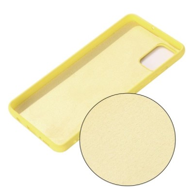 Samsung Galaxy M02s Shell (TPU) твердый силиконовый чехол - жёлтый | Vacins.lv