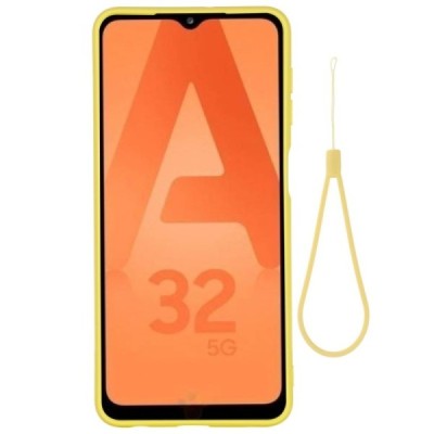 Samsung Galaxy A32 5G Shell (TPU) твердый силиконовый чехол - жёлтый | Vacins.lv