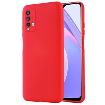 Xiaomi Redmi 9T 5G „Shell“ cieta silikona (TPU) sarkans apvalks | vacins.lv