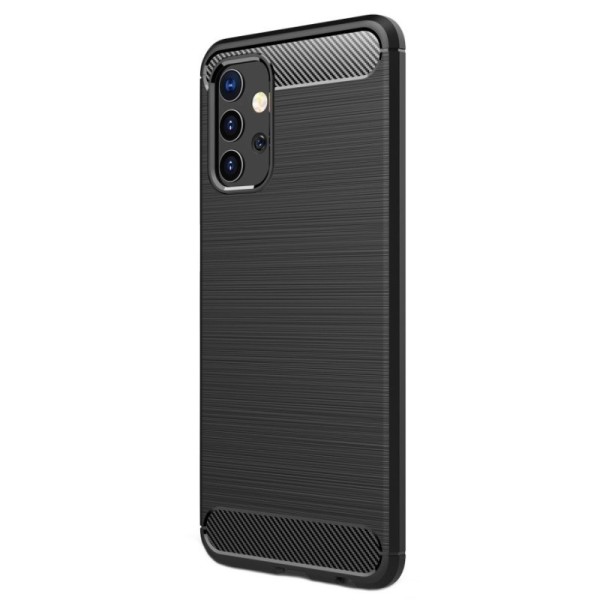 „Carbon“ твердый силиконовый чехол (TPU) - черный (Galaxy A32 5G)