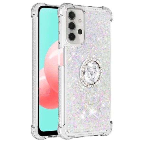 „Shine“ Kickstand силиконовый (TPU) чехол - прозрачный (Galaxy A32 5G)