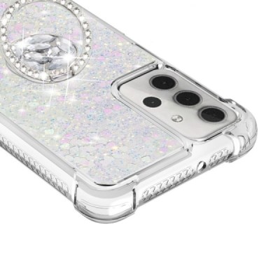 Samsung Galaxy A32 5G Shine Kickstand твердый силиконовый прозрачный чехол из TPU | Vacins.lv