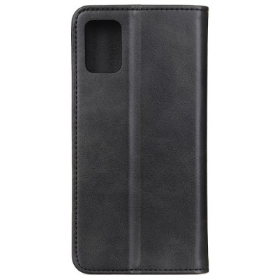 Samsung Galaxy A02s (A025) „Split“ чёрный кожаный чехол-книжка | Vacins.lv