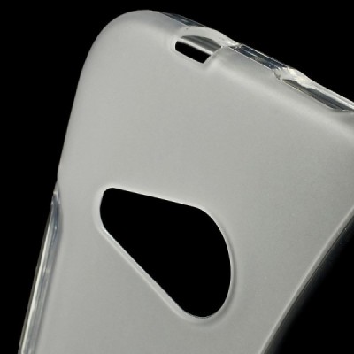 HTC One Mini 2 skaidrus kieto silikono TPU dėklas - nugarėlė / Priedai.lt
