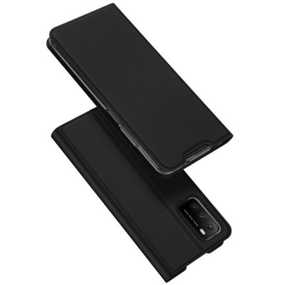 Dux Ducis Skin серии Xiaomi Redmi 9T 5G чёрный кожаный чехол-книжка | Vacins.lv