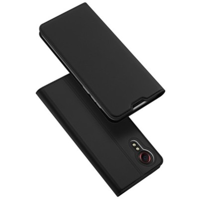 „Dux Ducis“ Skin серии Samsung Galaxy Xcover 5 (G525) чёрный кожаный чехол-книжка | Vacins.lv