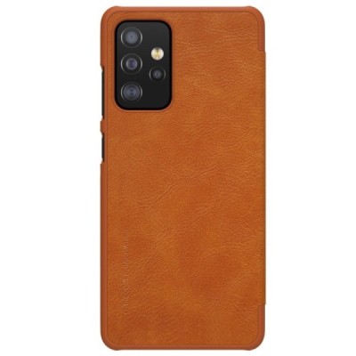Greznais „Nillkin“ Qin sērijas ādas atvērams brūns Samsung Galaxy A52 5G (A526B) | Vacins.lv