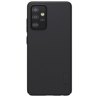 Samsung Galaxy A52 5G (A526B) „Nillkin“ Frosted Shield melns apvalks | vacins.lv
