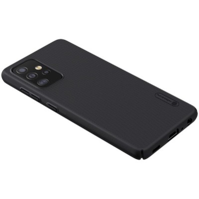 Samsung Galaxy A52 5G (A526B) „Nillkin“ Frosted Shield melns apvalks | vacins.lv