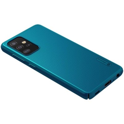 Samsung Galaxy A52 5G (A526B) „Nillkin“ Frosted Shield синий пластиковый чехол | Vacins.lv