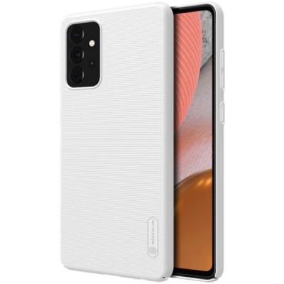 Samsung Galaxy A72 5G (A726B) „Nillkin“ Frosted Shield белый пластиковый чехол | Vacins.lv