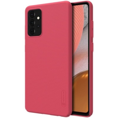 Samsung Galaxy A72 5G (A726B) „Nillkin“ Frosted Shield красный пластиковый чехол | Vacins.lv
