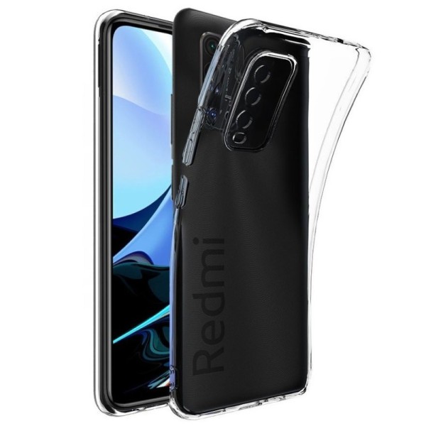 Твердый силиконовый чехол (TPU) - прозрачный (Redmi 9T 5G)
