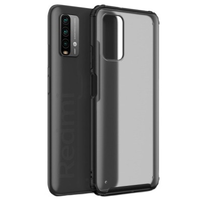 Xiaomi Redmi 9T 5G „Armor“ matēts apmales melnā krāsā apvalks | Vacins.lv