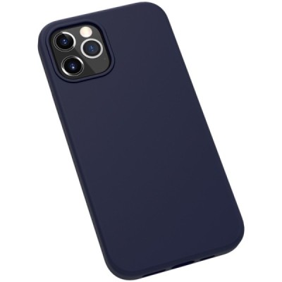 Apple iPhone 12 (12 Pro) "Nillkin" Flex Liquid Silicone чехол - синий | Vacins.lv