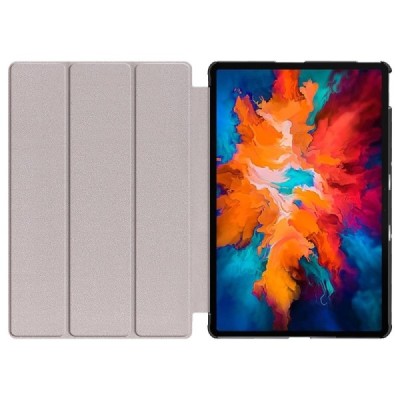 Lenovo Tab P11 Pro 11.5" (J706F) серый кожаный чехол-книжка (складной) | Vacins.lv